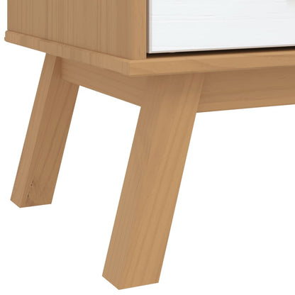 Kommode Hvit og Brun OLDEN heltre furu