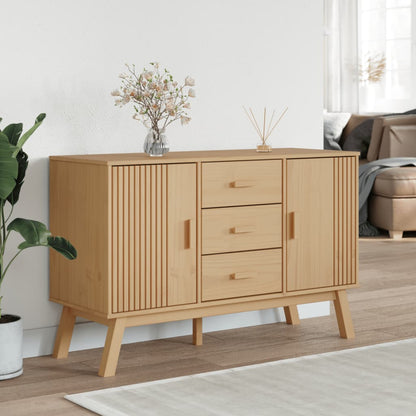 Skjenk Brun OLDEN 114x43x73,5cm heltre furu