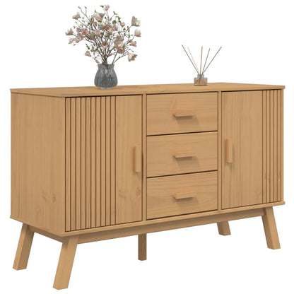 Skjenk Brun OLDEN 114x43x73,5cm heltre furu