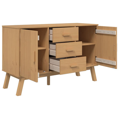 Skjenk Brun OLDEN 114x43x73,5cm heltre furu
