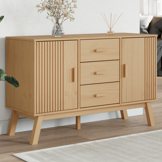 Skjenk Brun OLDEN 114x43x73,5cm heltre furu