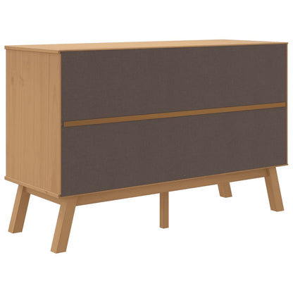 Skjenk Grå og Brun OLDEN 114x43x73,5 cm heltre furu