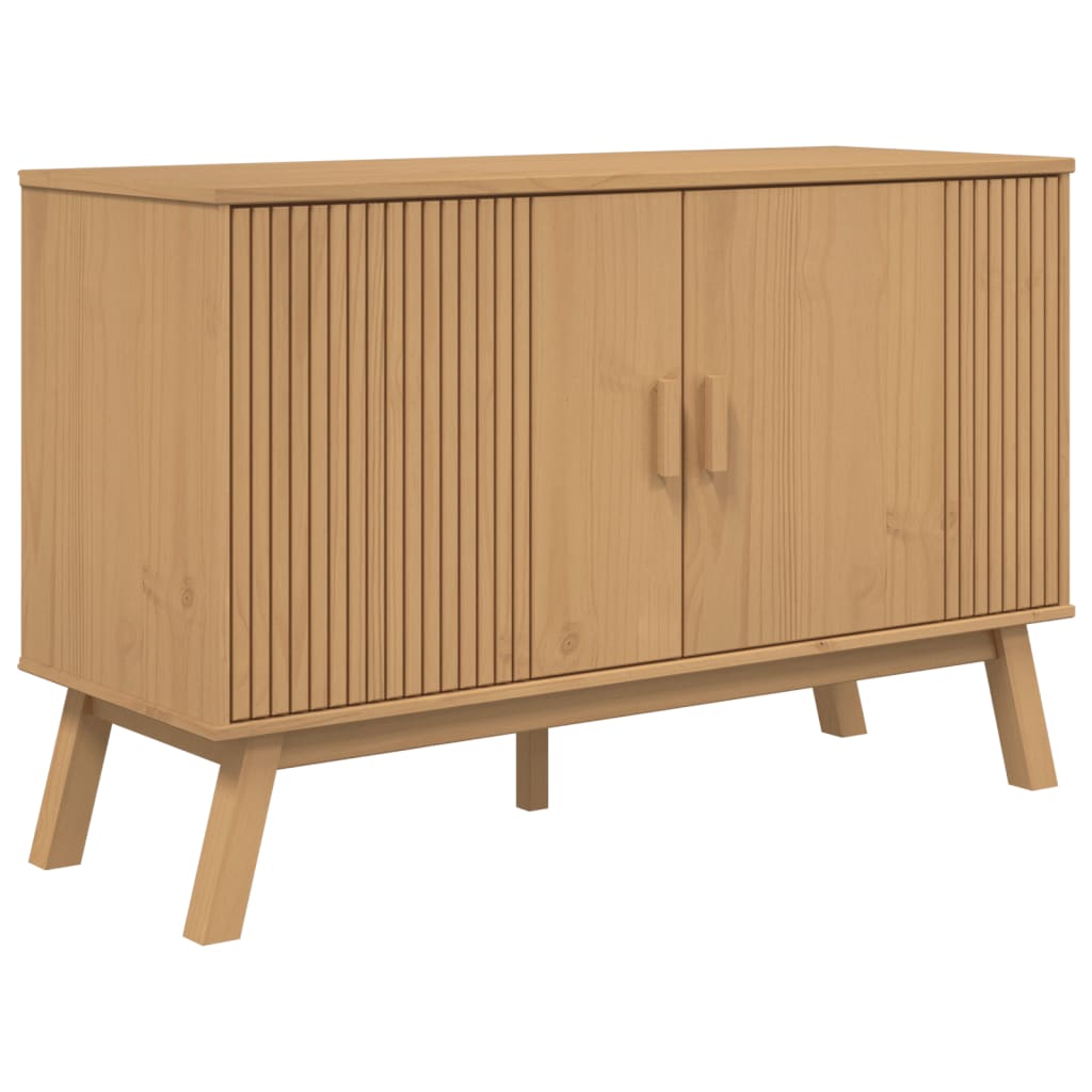 Skjenk Brun OLDEN 114x43x73,5cm heltre furu