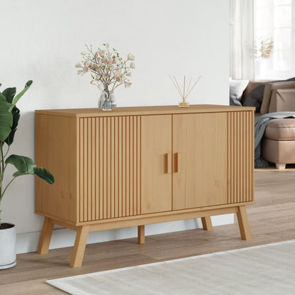 Skjenk Brun OLDEN 114x43x73,5cm heltre furu