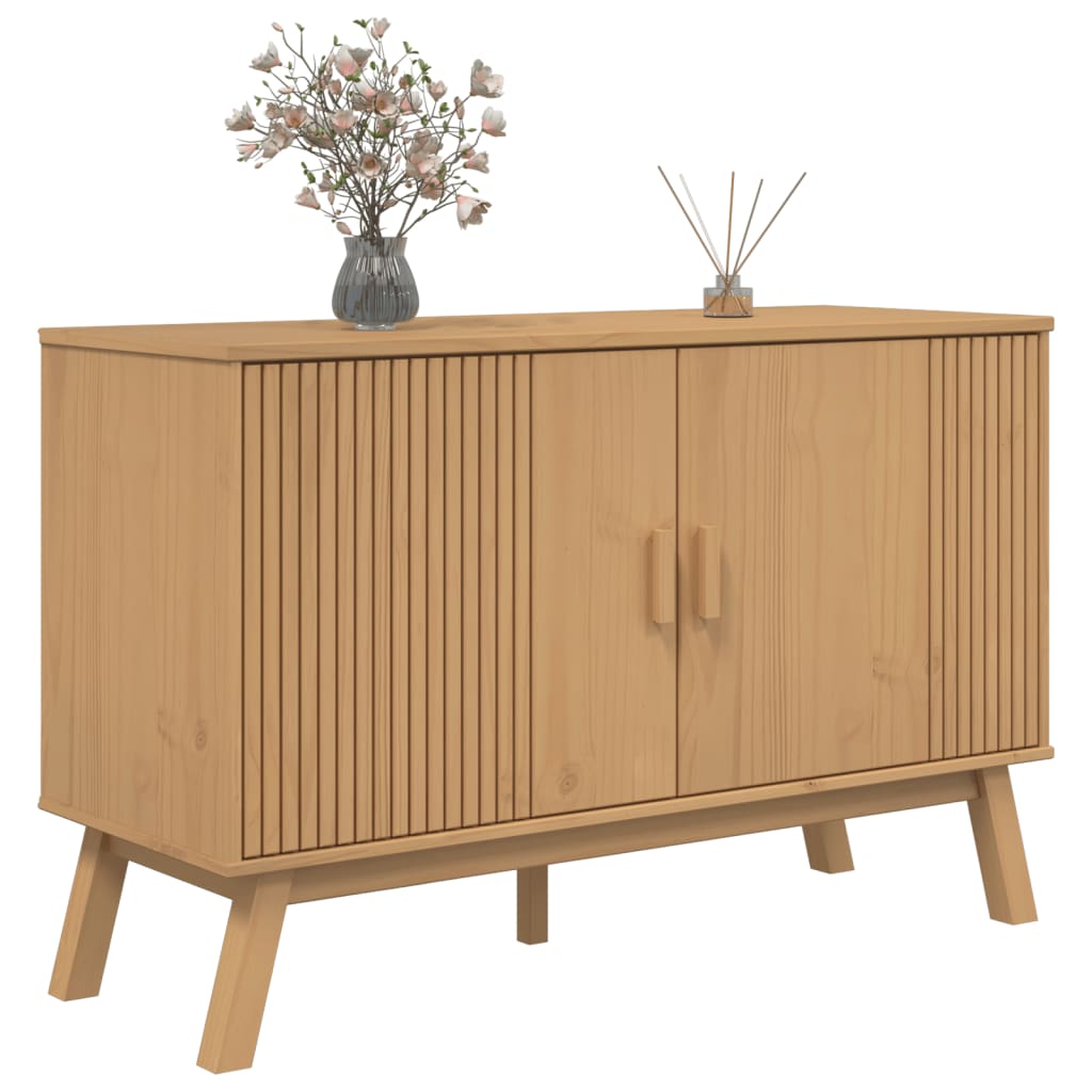 Skjenk Brun OLDEN 114x43x73,5cm heltre furu