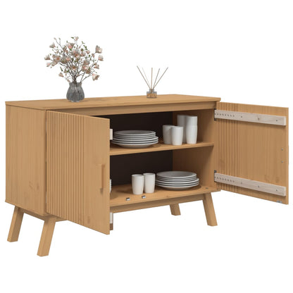 Skjenk Brun OLDEN 114x43x73,5cm heltre furu