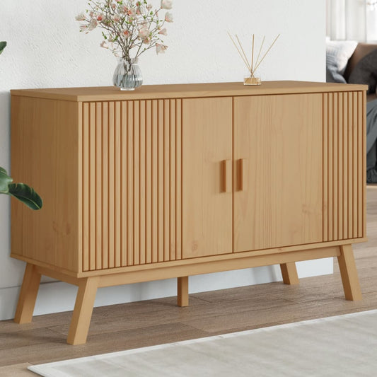 Skjenk Brun OLDEN 114x43x73,5cm heltre furu