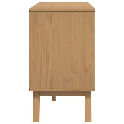 Skjenk Grå og Brun OLDEN 114x43x73,5 cm heltre furu