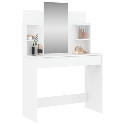 Sminkebord Hvit speil 96x39x142 cm