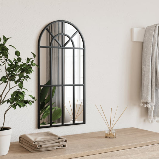 Veggspeil Svart 30x60 cm buet jern