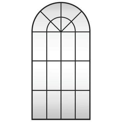 Veggspeil Svart 50x100 cm buet jern