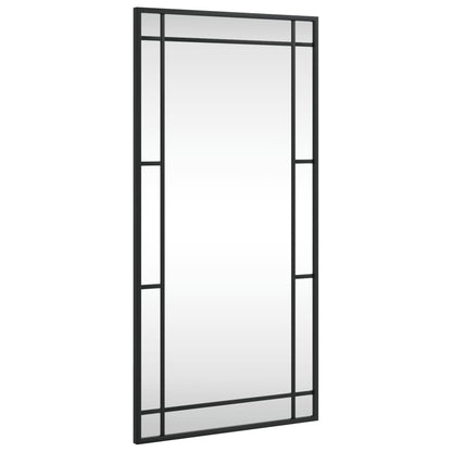 Veggspeil Svart 40x80 cm rektangel jern