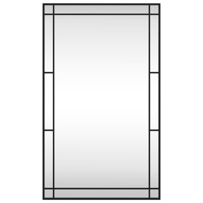 Veggspeil Svart 60x100 cm rektangel jern