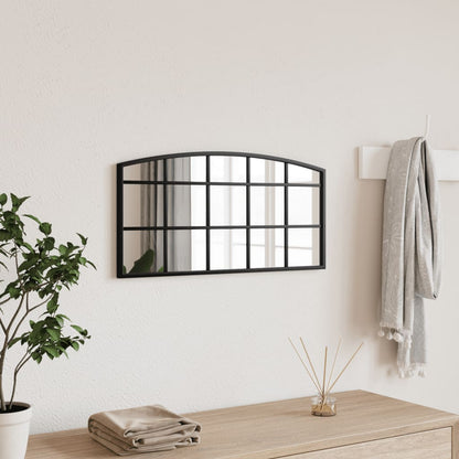 Veggspeil Svart 60x30 cm buet jern