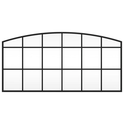 Veggspeil Svart 80x40 cm buet jern