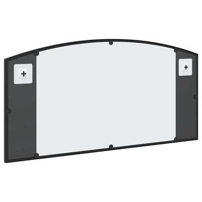 Veggspeil Svart 80x40 cm buet jern