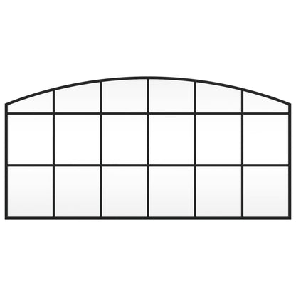 Veggspeil Svart 100x50 cm buet jern