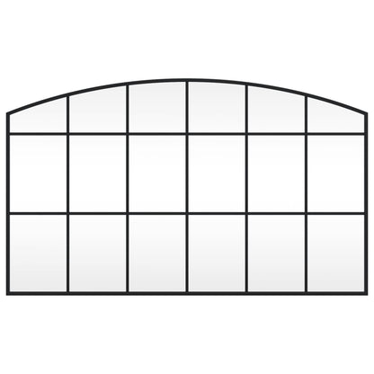 Veggspeil Svart 100x60 cm buet jern