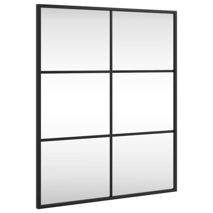 Veggspeil Svart 50x60 cm rektangel jern