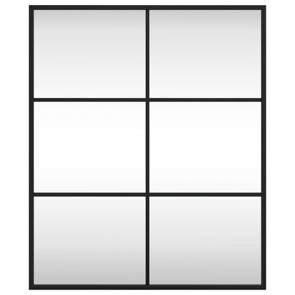 Veggspeil Svart 50x60 cm rektangel jern