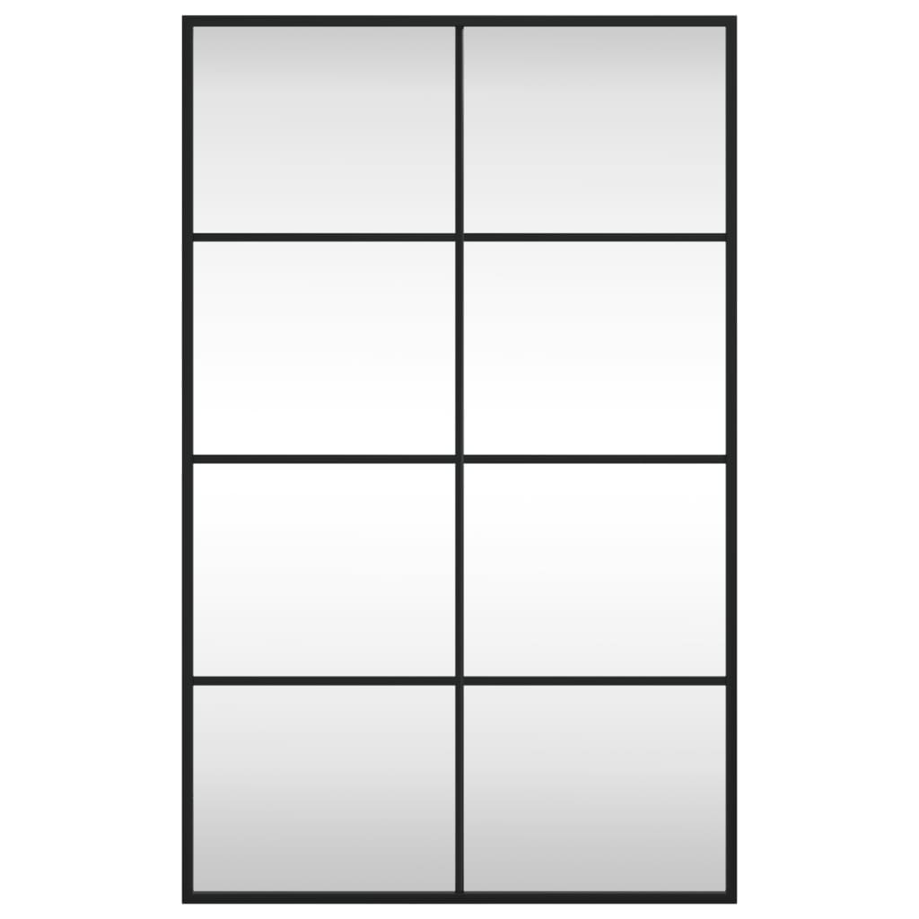 Veggspeil svart 50x80 cm rektangel jern