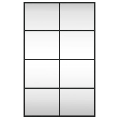 Veggspeil svart 50x80 cm rektangel jern