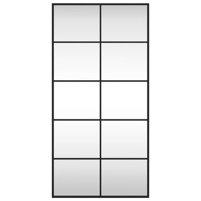 Veggspeil Svart 50x100 cm rektangel jern