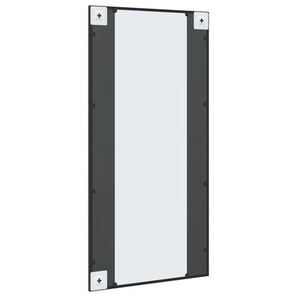 Veggspeil Svart 50x100 cm rektangel jern