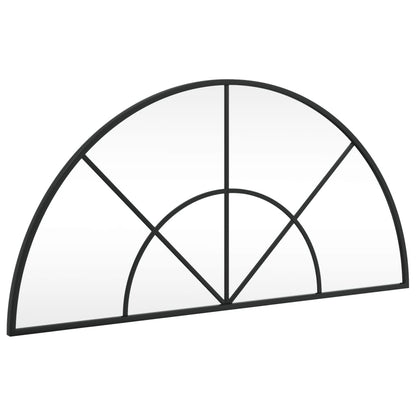Veggspeil Svart 80x40 cm buet jern