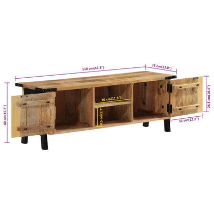 TV-Møbel Tre TV-benk heltre mango 110x35x40 cm