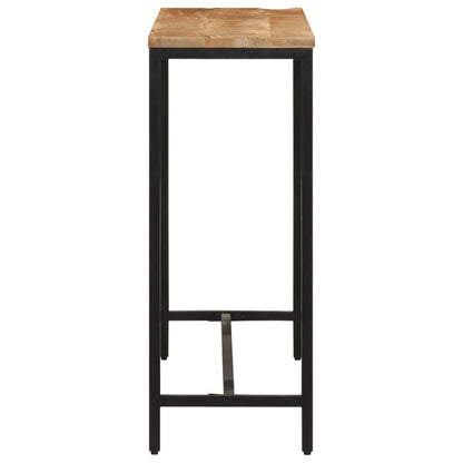 Avlastningsbord Konsollbord Tre 110x30x75 cm grovt heltre mangotre og jern