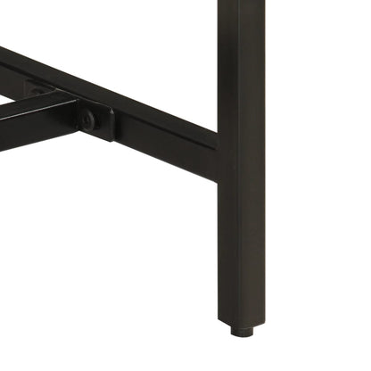Avlastningsbord Konsollbord Tre 110x30x75 cm grovt heltre mangotre og jern