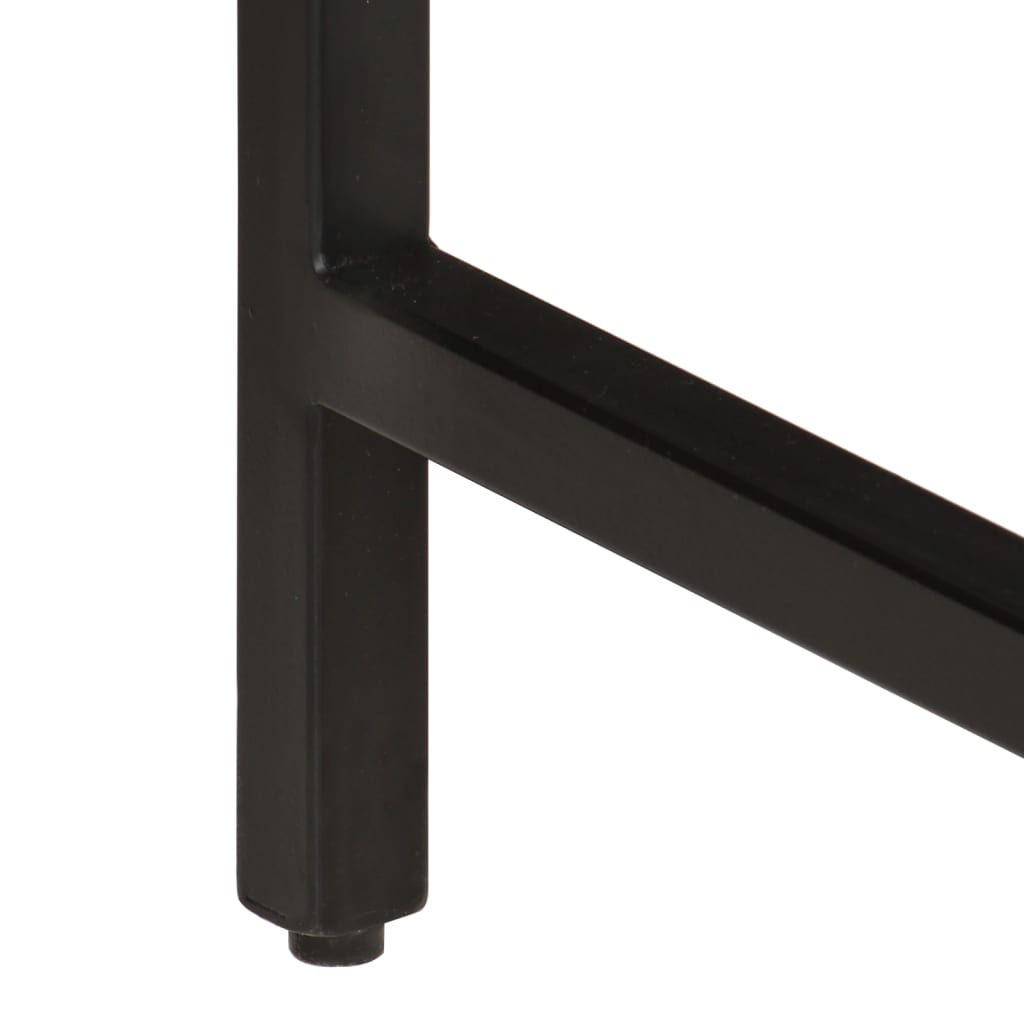 Spisebord Kjøkkenbord Tre 110x55x75 cm grovt heltre mangotre og jern