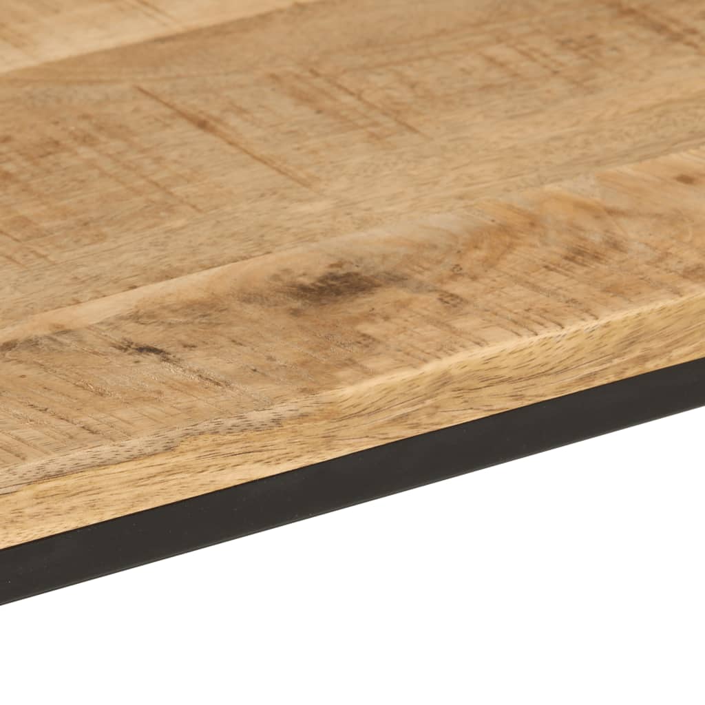 Avlastningsbord Konsollbord Tre 90x30x75 cm grovt heltre mangotre og jern