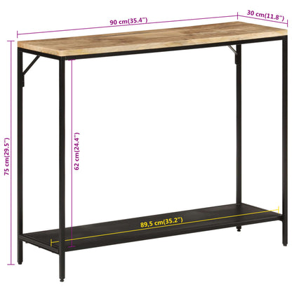 Avlastningsbord Konsollbord Tre 90x30x75 cm grovt heltre mangotre