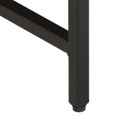 Salongbord Sofabord Tre 3 stk grovt heltre mangotre og jern