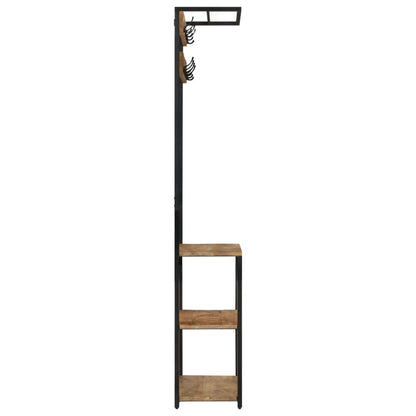 Hallmøbel Klesstativ med skooppbevaring 68x30x182 cm grov heltre mango