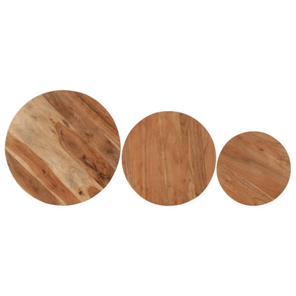 Sidebord Tre stk heltre akasie