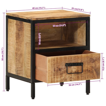 Nattbord Sengbord Tre heltre mangotre 40x35x50