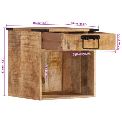 Nattbord Sengbord Tre heltre mangotre 40x30x37 cm