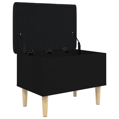Oppbevaringsbenk Svart 62x42x46 cm