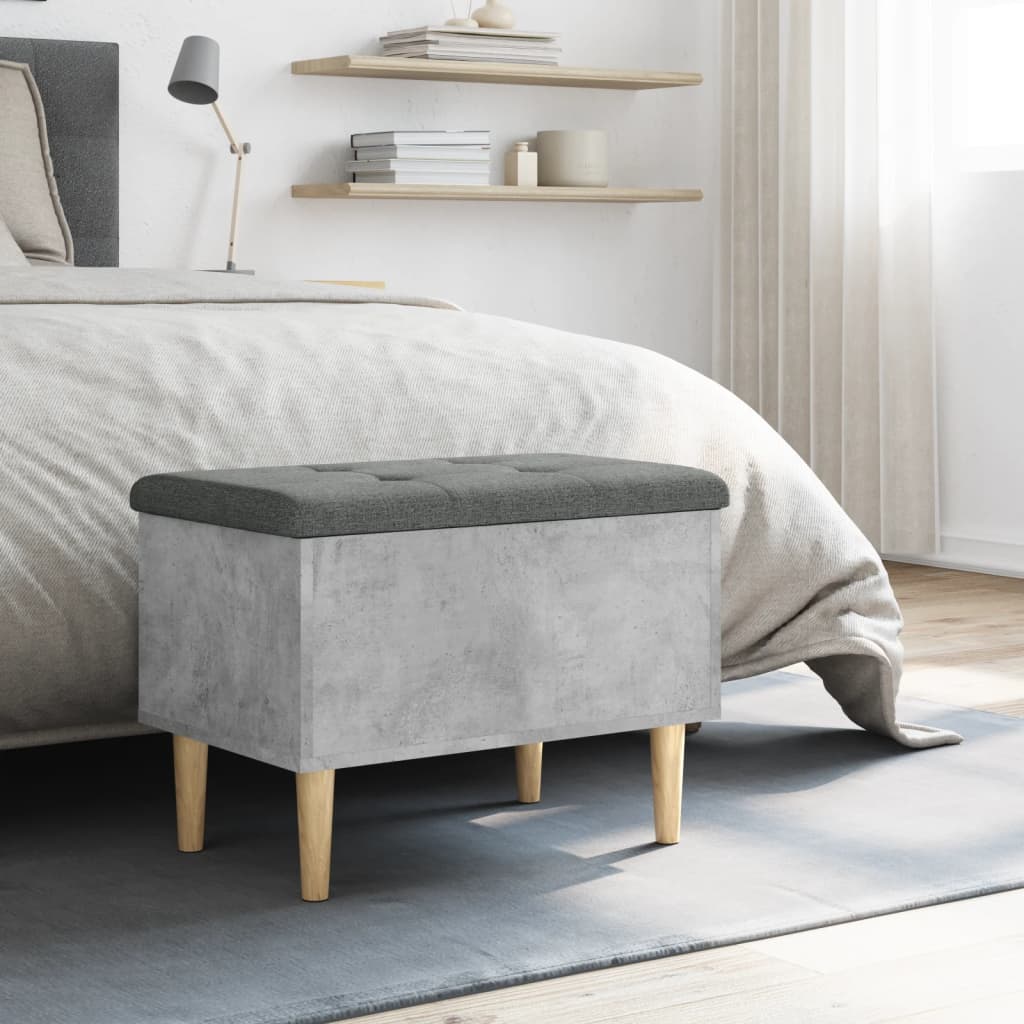 Skoskap Skohylle Skobenk Betonggrå 62x42x46 cmr