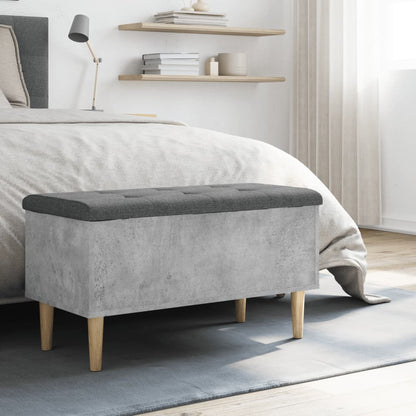 Oppbevaringsbenk Betonggrå 82x42x46 cmr