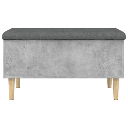 Oppbevaringsbenk Betonggrå 82x42x46 cmr