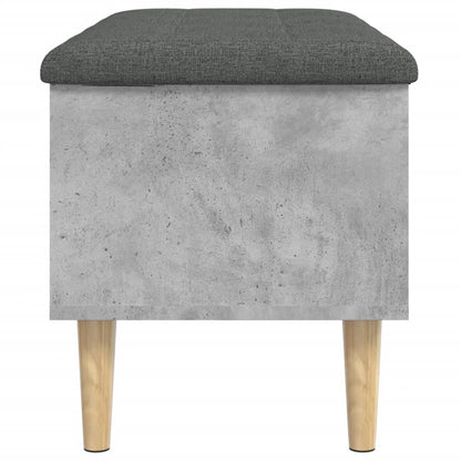 Oppbevaringsbenk Betonggrå 82x42x46 cmr