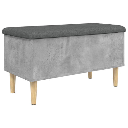 Oppbevaringsbenk Betonggrå 82x42x46 cmr