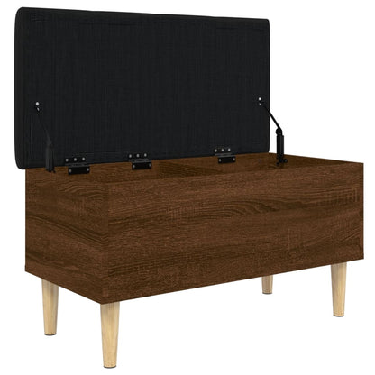 Oppbevaringsbenk Brun Eik 82x42x46 cm