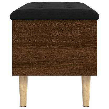 Oppbevaringsbenk Brun Eik 82x42x46 cm