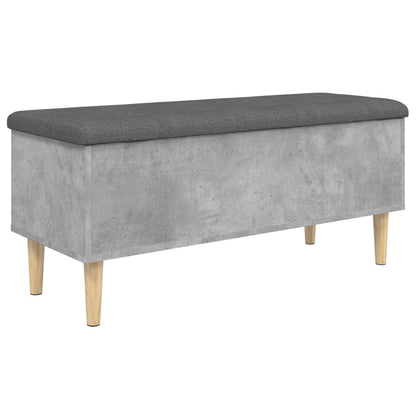 Skoskap Skohylle Skobenk Betonggrå 102x42x46 cm