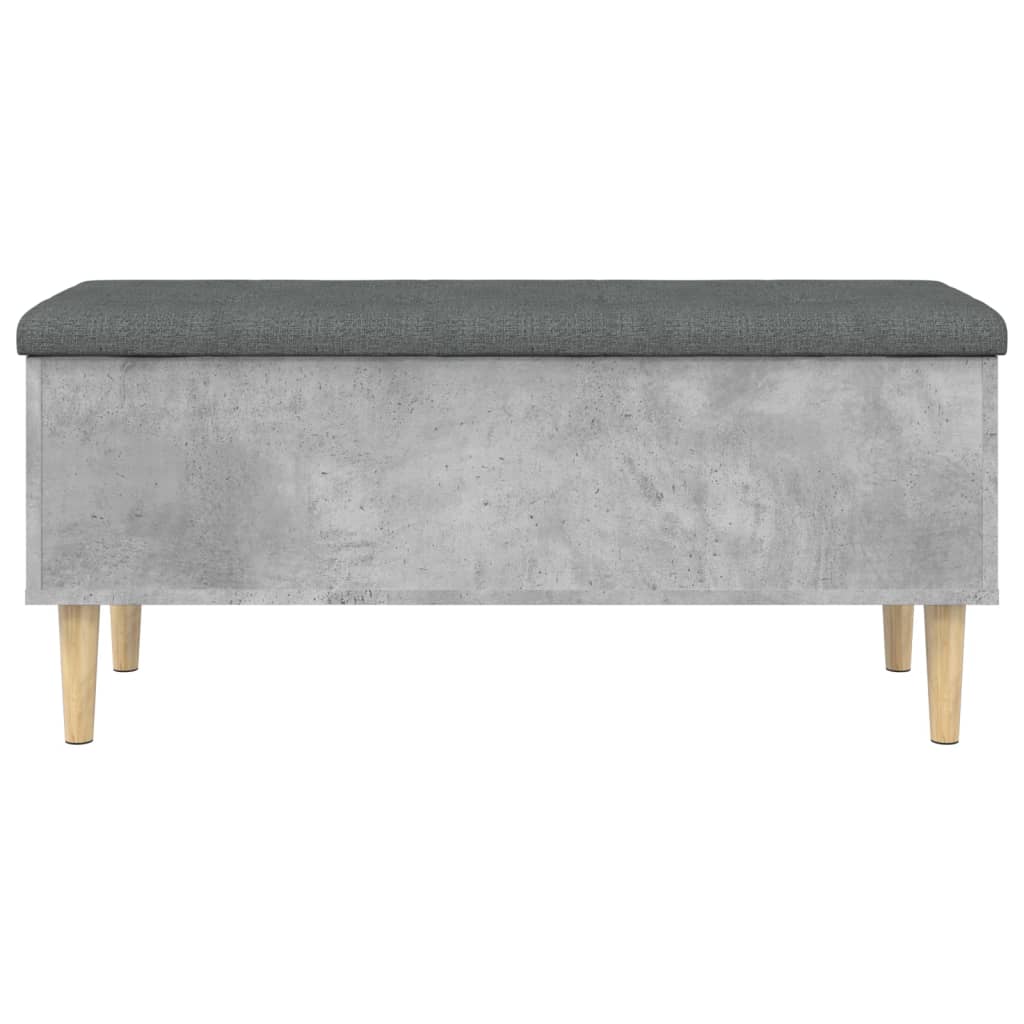 Skoskap Skohylle Skobenk Betonggrå 102x42x46 cm